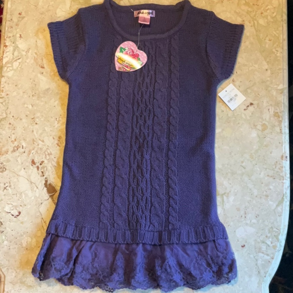 NWT Pink Angel dress, size 14, with laced hem